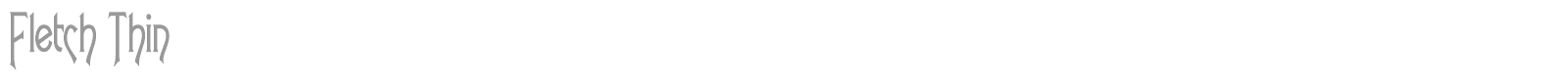 Fletch Thin font preview